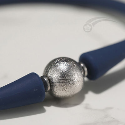 Braccialetto a perline in silicone elastico Meteorite 10 mm Unisex Moderno
