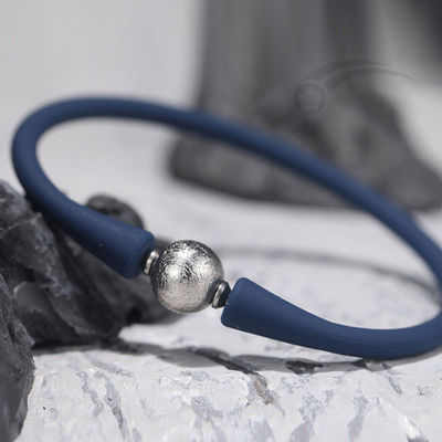 Braccialetto a perline in silicone elastico Meteorite 10 mm Unisex Moderno