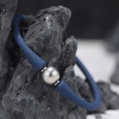 Braccialetto a perline in silicone elastico Meteorite 10 mm Unisex Moderno