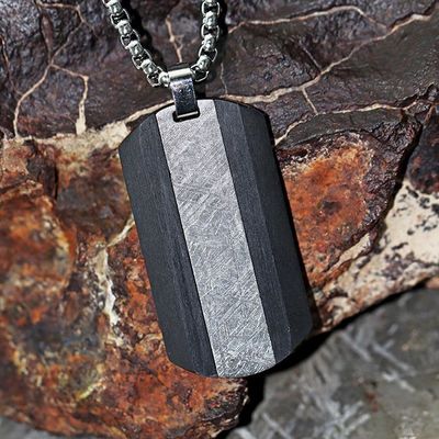 Pantalone per cani in fibra di carbonio Meteorite di ferro Pantalone per uomini in acciaio inossidabile