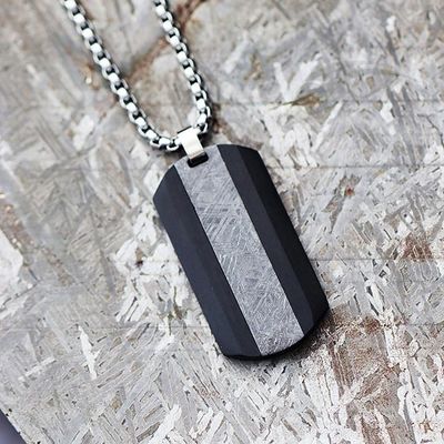 Pantalone per cani in fibra di carbonio Meteorite di ferro Pantalone per uomini in acciaio inossidabile