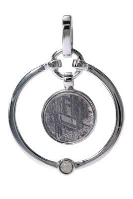 Movabile Meteorite 925 Sterling Silver Round Pendant Muonionalusta