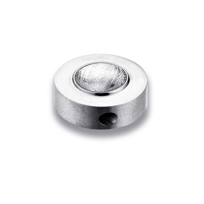15 mm forma tamburo pendente meteorite gioielli in titanio in acciaio inox