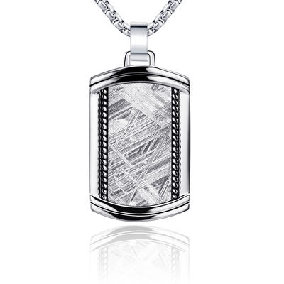 20*30mm Pendente meteoritico reale Pendente in acciaio inossidabile Accessorio casual