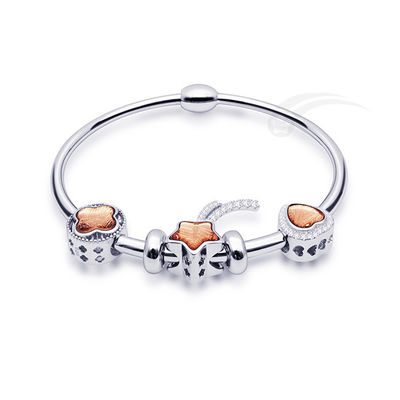 Unico Braccialetto Pandora Con Perline In Argento Sterling Braccialetto Stile Pandora Durable