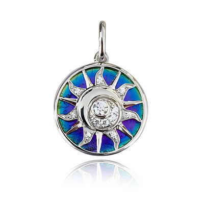 Pendenti personalizzati in argento sterling con colore arcobaleno